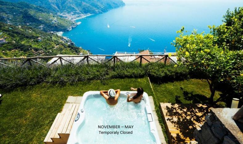 Sea View Villa In Ravello With Lemon Pergola, Gardens And Jacuzzi - Ideal For Elopements Extérieur photo