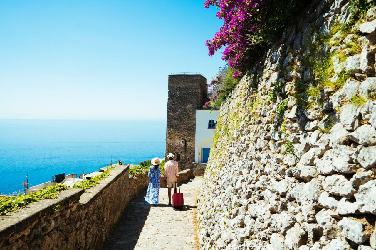 Sea View Villa In Ravello With Lemon Pergola, Gardens And Jacuzzi - Ideal For Elopements Extérieur photo