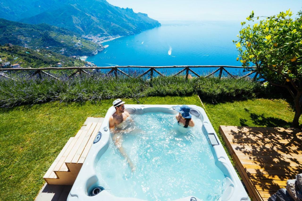 Sea View Villa In Ravello With Lemon Pergola, Gardens And Jacuzzi - Ideal For Elopements Extérieur photo