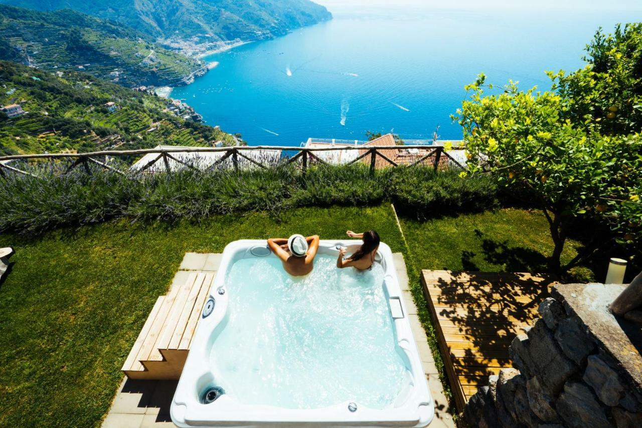 Sea View Villa In Ravello With Lemon Pergola, Gardens And Jacuzzi - Ideal For Elopements Extérieur photo